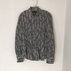 Black & White Geometric Blouse